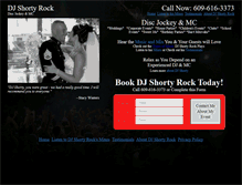 Tablet Screenshot of djshortyrock.com